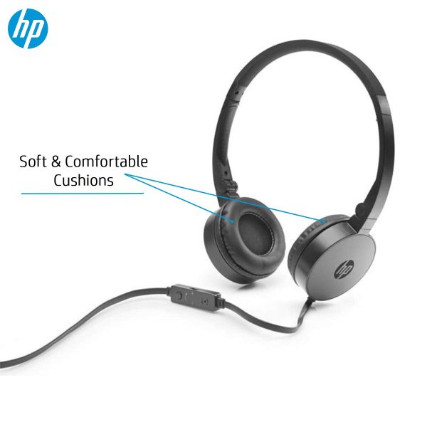 Hp H2800 Wired On Ear Headphones With Mic (Black)