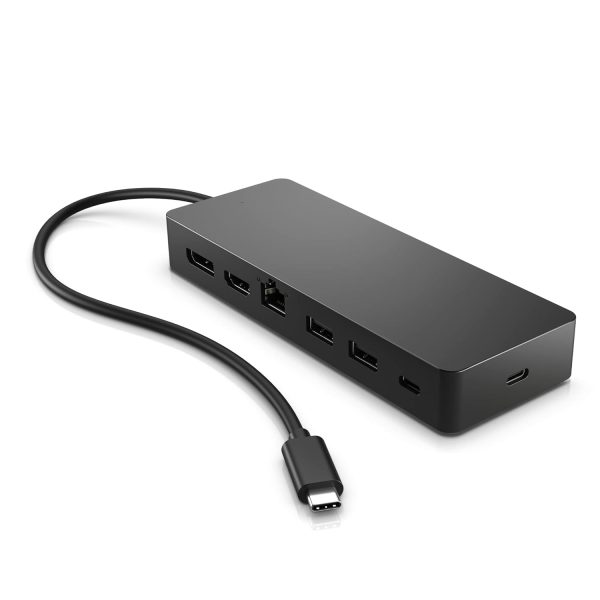 USB-C Docking Station, 7-in-1 Multiport hub, Dual 4K@30Hz or singl4K@60Hz for Monitor (1 HDMI, 1 Displayport), 2 USB-A, 1-USB-C, 1 RJ45 for Win10/11, MacOS, ChromeOS. PC, Laptop, Notebook