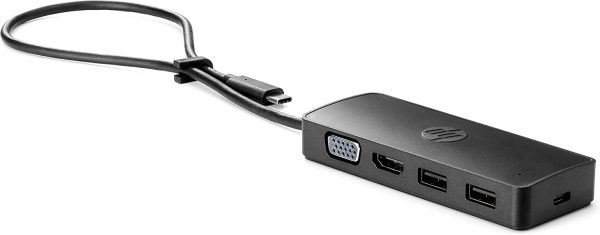 Hp USB-C Travel Hub G2 Hub with Two USB Ports for Your Accessories and Hdmi Or Vga for an External Display. Black