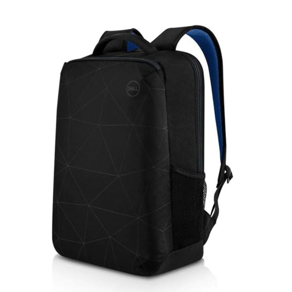 Dell 15" EcoLoop Essential Backpack-Black (CP3724), 20L Capacity, Water Bottle Holder, Water Resistant, Zippered Front Pocket, Reflective Elements, Foam Padded Laptop Compartment-Part Code: 460-BCTS