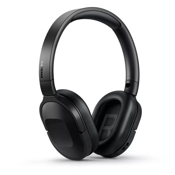 Philips Audio TAH6506BK/00 Slim & Lightweight Bluetooth Wireless Over Ear Headphones with Active Noise Cancellation, 30 Hrs Playtime & Multipoint Pairing with mic (Black)