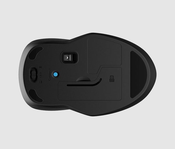 HP 250 Dual Mode Wireless Mouse (2.4GHz Wireless, Bluetooth/Multidevice,1 AA Battery Gives 12 Months Life, Upto 1600 DPI Wireless Optical Mouse) Matte Black