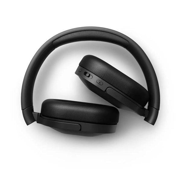 Philips Audio TAH6506BK/00 Slim & Lightweight Bluetooth Wireless Over Ear Headphones with Active Noise Cancellation, 30 Hrs Playtime & Multipoint Pairing with mic (Black)