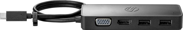 Hp USB-C Travel Hub G2 Hub with Two USB Ports for Your Accessories and Hdmi Or Vga for an External Display. Black