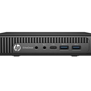 (Refurbished) HP EliteDesk 800 G2 Mini PC (Intel Core i3 6th gen, 8 GB DDR4 RAM, 256 GB SSD, Windows 11, MS Office, WiFi, Integrated Graphics, USB, DP) Black