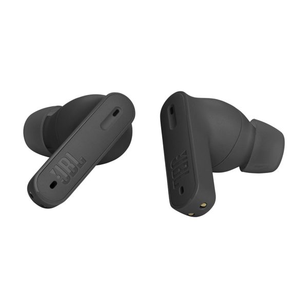 JBL Tune Beam In Ear Wireless TWS Earbuds with Mic, ANC Earbuds, Customized Extra Bass with Headphones App, 48 Hrs Battery, Quick Charge, 4-Mics, IP54, Ambient Aware & Talk-Thru, Bluetooth 5.3 (Black)