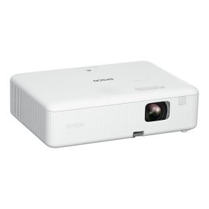 Epson CO-W01 WXGA Video Projector, HD Ready 16:10, 3LCD Technology, 3000 Lumens, USB/HDMI Connection, Horizontal Vertical Keystone Correction, Built-in Speaker, Projection up to 378"