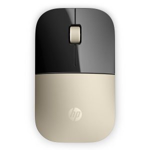 HP Z3700 Wireless Optical Mouse with USB Receiver and 2.4GHz Wireless Connection/ 1200DPI / 16 Months Long Battery Life/Ambidextrous and Slim Design (Modern Gold)