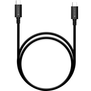 Zebronics ZEB-CCC1500 1.5 Meter Type C to Type C Charge/Sync Cable with Rapid Charging, Up to 100W Power Delivery, Mobile/Laptop Compatible (Black)