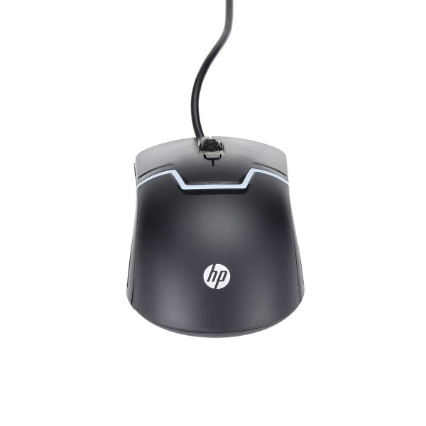 HP M100 USB Wired Gaming Optical Mouse with LED Backlight and Adjustable 1000/1600 DPI Settings, 3 Buttons and Press Life Up to 5 Million Clicks, 1 Year Warranty (3DR60PA, Black)