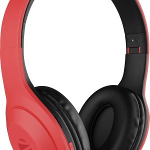 ZEBRONICS Zeb Duke 101 Wireless Headphone with Mic, Supporting Bluetooth 5.0, AUX Input Wired Mode, mSD Card Slot, Dual Pairing, On Ear & 12 hrs play back time,Media/Call Controls (Red)