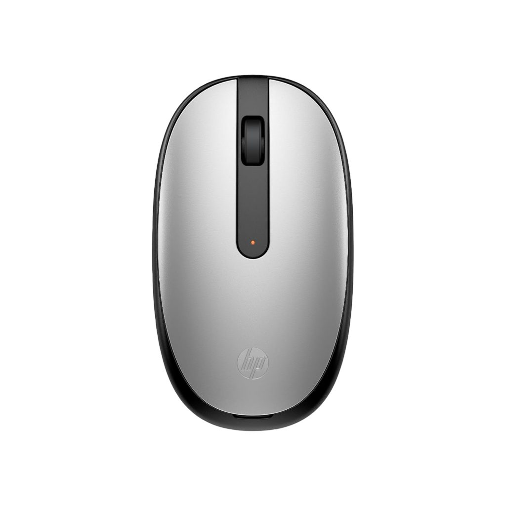 HP 240 Bluetooth Mouse/Ambidextrous; Compact Size; Portable Mouse/Red Optical Tracking/1600 dpi/3 Years Warranty/Pike Silver (43N04AA)