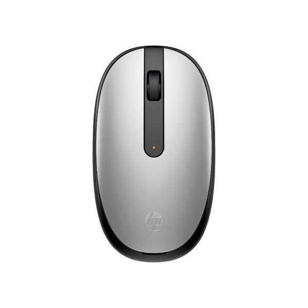 HP 240 Bluetooth Mouse/Ambidextrous; Compact Size; Portable Mouse/Red Optical Tracking/1600 dpi/3 Years Warranty/Pike Silver (43N04AA)