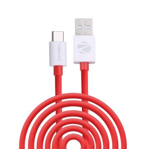 ZEBRONICS UT45 USB - Type C Cable, 45 Watts, Rapid Charge, Charge & Sync, 1 Meter| Samsung | OnePlus | Xiaomi | Realme | Oppo