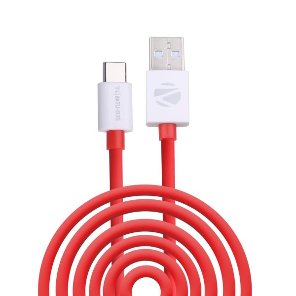 ZEBRONICS UT45 USB - Type C Cable, 45 Watts, Rapid Charge, Charge & Sync, 1 Meter| Samsung | OnePlus | Xiaomi | Realme | Oppo