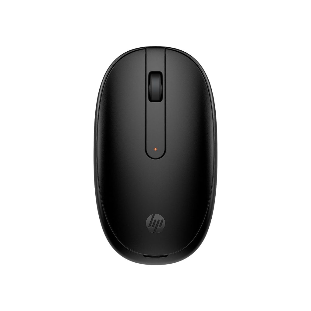 HP 240 Bluetooth Wireless Mouse with 3 Buttons/1600 DPI Red Optical Tracking/Sleek and Ambidextrous/Compatible to Windows 10, macOS, Chrome OS, 3 Years Warranty (Black)
