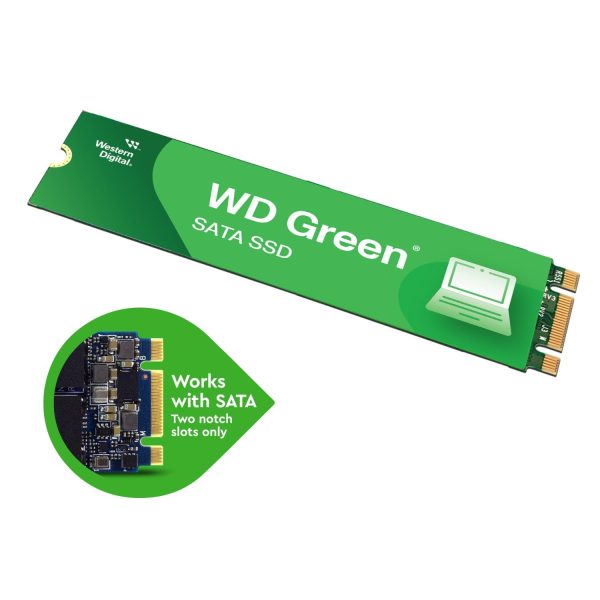 Western Digital WD Green M.2 240GB, Up to 545MB/s, 2.5 Inch/7 mm, 3Y Warranty, Internal Solid State Drive (SSD) (WDS240G3G0B)