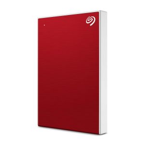 Seagate One Touch 2TB External HDD with Password Protection – Red, for Windows and Mac, with 3 yr Data Recovery Services, and 6 Months Mylio Create Plan and Dropbox Backup Plan (STKY2000403)