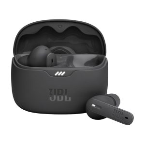 JBL Tune Beam In Ear Wireless TWS Earbuds with Mic, ANC Earbuds, Customized Extra Bass with Headphones App, 48 Hrs Battery, Quick Charge, 4-Mics, IP54, Ambient Aware & Talk-Thru, Bluetooth 5.3 (Black)