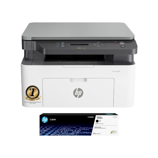 HP Laser MFP 1188w, Wireless, Print, Copy, Scan, Ethernet, Hi-Speed USB 2.0, Up to 21 ppm, 150-sheet Input Tray, 100-sheet Output Tray, 10,000-page Duty Cycle, Black and White