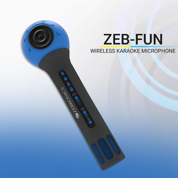 ZEBRONICS -Fun 3 W Bluetooth Speaker, Supporting mSD Card, AUX, Media Control and Mic (Blue)