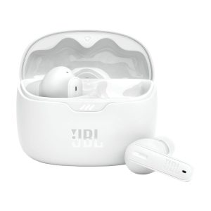 JBL Tune Beam In Ear Wireless TWS Earbuds with Mic, ANC Earbuds, Customized Extra Bass with Headphones App, 48 Hrs Battery, Quick Charge, 4-Mics, IP54, Ambient Aware & Talk-Thru, Bluetooth 5.3 (White)