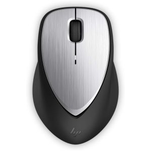 HP Envy 500 Wireless Rechargeable Mouse with Adjustable 800/1200/1600 DPI Settings and Micro USB Laser Sensor, Long Battery Life Last Upto 11 Weeks, Aluminum Finish (Grey)