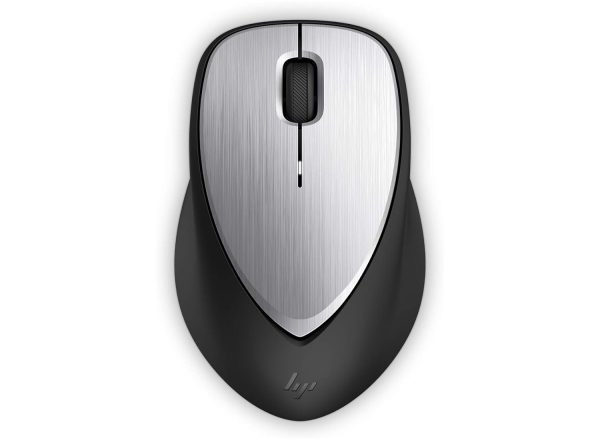 HP Envy 500 Wireless Rechargeable Mouse with Adjustable 800/1200/1600 DPI Settings and Micro USB Laser Sensor, Long Battery Life Last Upto 11 Weeks, Aluminum Finish (Grey)