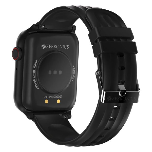 ZEBRONICS Iconic LITE AMOLED Smartwatch with Bluetooth Calling, 100+ Sport Modes, IP67, 1.78" 2.5D Curved Display, Voice Assistant, 10 Built-in/Customizable Watch Faces and Sleep Monitor (Black)