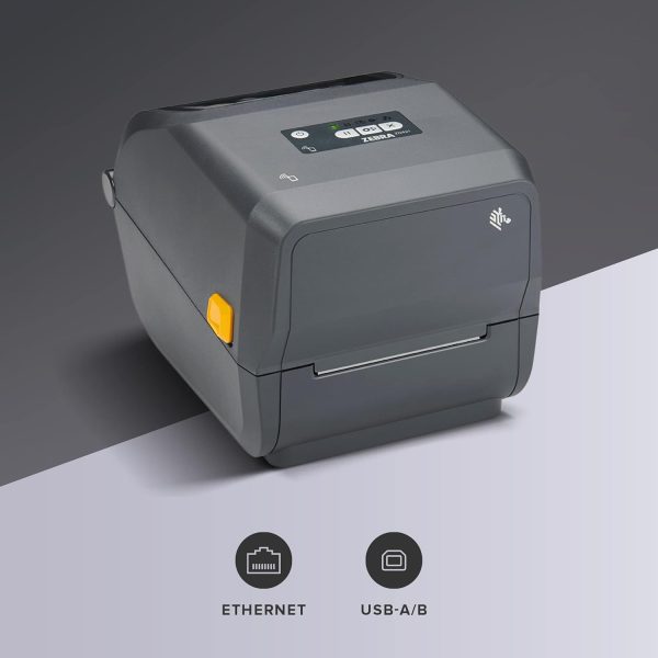 ZEBRA ZD421 Thermal Transfer Desktop Printer 203 dpi Print Width 4-inch USB ZD4A042-301M00EZ