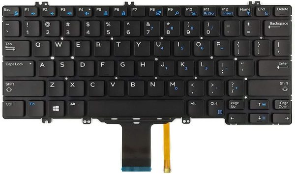 Laptop Keyboard Compatible with Dell Latitude 5290, 7280, 7290, 7390, 5280, 5288, 5289, 7389 Series | US Layout | P/N: PK131S51B00, V160325BS