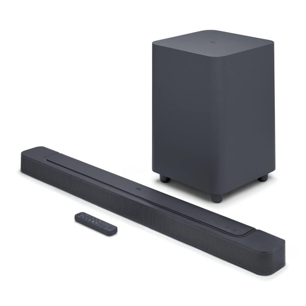 JBL Bar 500 Pro Dolby Atmos® Soundbar with Wireless Subwoofer, 5.1 Channel, 3D Surround, Multibeam™, HDMI eARC with 4K Dolby Vision pass-through, One App, Bluetooth, Wi-Fi & Optical Input (590W)