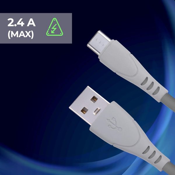 ZEBRONICS UT240 USB - Type C Cable, 18 Watts, Rapid Charging, Charge & Sync, 1.2 Meters| Samsung | OnePlus | Xiaomi | Realme | Oppo