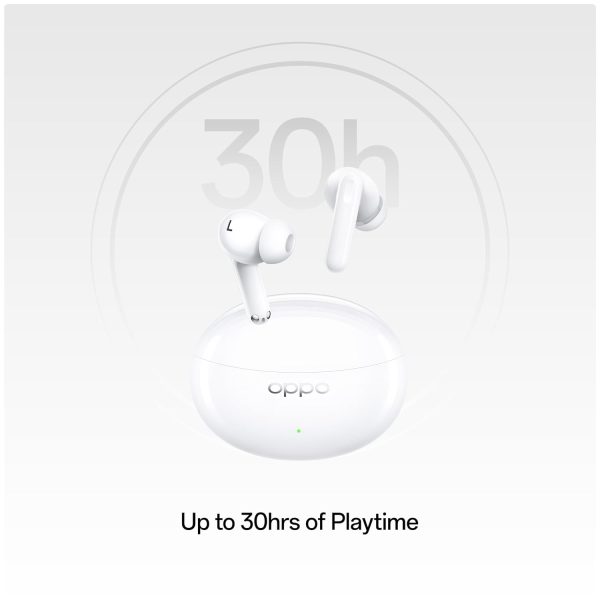 OPPO Enco Air3 Pro True Wireless in Ear Earbuds with Industry first Composite Bamboo Fiber, 49dB ANC, 30H Playtime, 47ms Ultra low latency,Fast Charge,BT 5.3 (White)