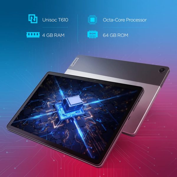 Lenovo Tab M10 Fhd 3Rd Gen|10.1 Inch (25.65 Cm) Wuxga IPS Display|100% Srgb|4 Gb Ram,64 Gb ROM|Octa-Core Processor|Wi-Fi|5100Mah Battery|Dual Speakers|Tüv Rheinland Low Blue Light Certified