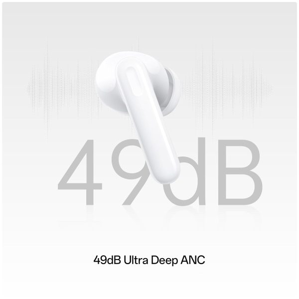 OPPO Enco Air3 Pro True Wireless in Ear Earbuds with Industry first Composite Bamboo Fiber, 49dB ANC, 30H Playtime, 47ms Ultra low latency,Fast Charge,BT 5.3 (White)