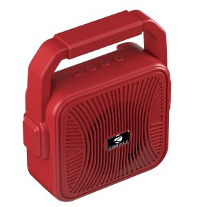 ZEBRONICS Zeb-County 2 Portable Wireless Speaker Supporting Bluetooth v5.0, FM Radio, Call Function, Built-in Rechargeable Battery, USB/Micro SD Card Slot, 3.5mm AUX Input, TWS (Red)