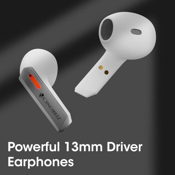 ZEBRONICS Sound Bomb X1 3-in-1 Wireless Bluetooth v5.0 In Ear Earbuds + Speaker Combo with 30 Hour Backup, Built-in LED Torch,Call Function,Voice Assistant,Type C & Splash Proof Portable Design(White)