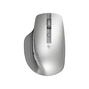 HP 930 Creator Wireless Mouse, USB-A dongle, Bluetooth 5.1, 7 programmable buttons, Up to 4000 dpi, Pair up to 3 devices, Rechargeable 12-week battery, 3-year warranty, 0.13 kg, Silver, 1D0K9AA