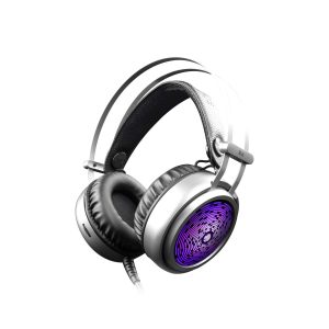 ZEBRONICS ZEB-8 BIT Premium gaming Headphones with 50mm Drivers, Gaming grade inbuilt mic, Radiating RGB effect, Dual 3.5mm jack, 2.3m durable sleeved cable, Suspended headband and Volume control