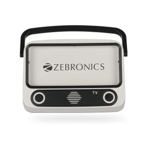 Zebronics Astra 10 Portable Wireless BT v5.0 Speaker, 10W RMS Power, 15* Hours Backup, 2.25" Drive Size, up to 6.4" Mobile Holder Support, Carry Handle, USB, mSD, AUX Input and FM Radio, Grey