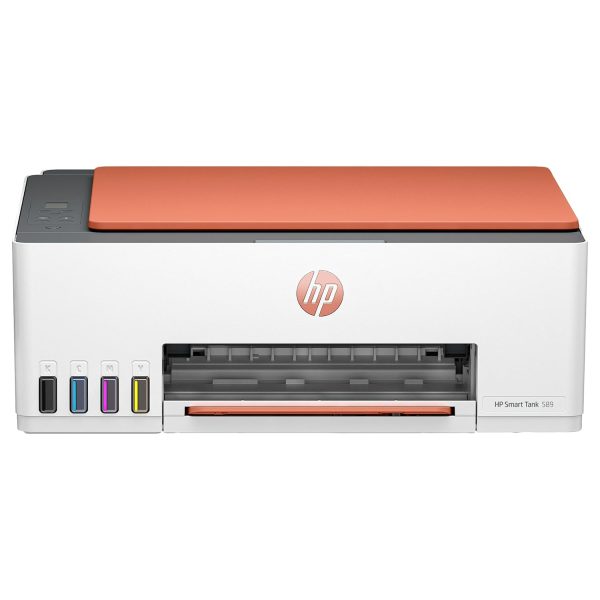 HP Smart Tank 589 AIO WiFi Color Printer (Upto 6000 Black and 6000 Colour Pages of Ink in The Box). - Print, Scan & Copy for Office/Home