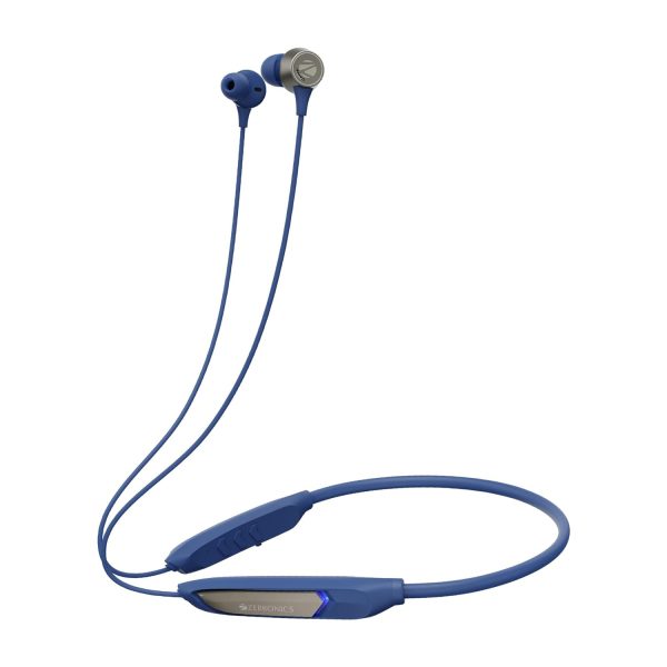 ZEBRONICS Yoga N3 with 46 Hours Backup,Bluetooth V5.2 Wireless Neckband,Enc Calling,Gaming Mode (Upto 50Ms),Voice Assistant,Dual Pairing,Splash Proof&Type C (Blue),in-ear