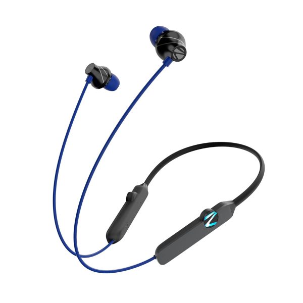 Zebronics Yoga N2 RGB in Ear Neckband with 30H Playtime, ENC Mic, Upto 50ms Gaming Mode, Powerful Bass, Voice Assistant, IPX4, Dual Pairing, BT v5.2, Type C Port, Wireless Earphones with Mic(Blue)