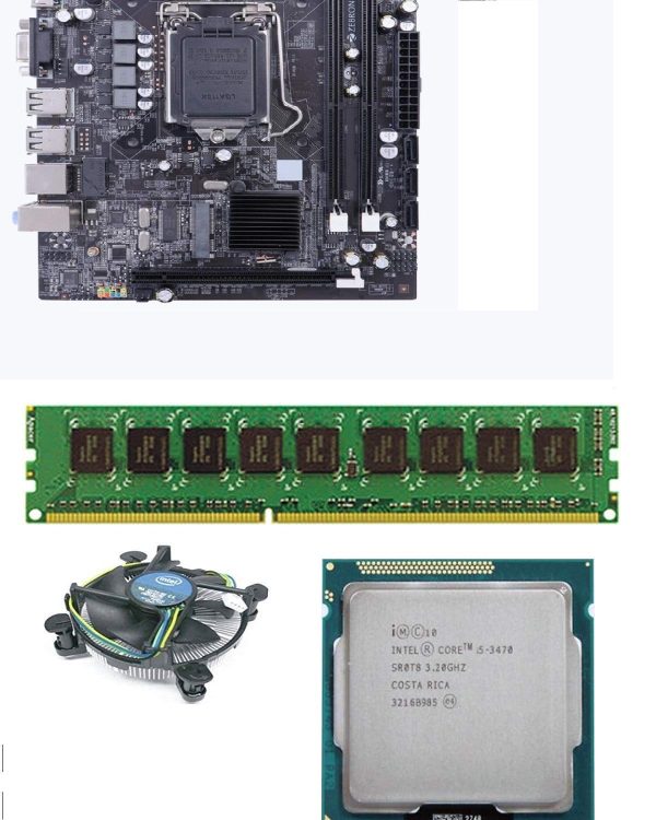 Zebronics H61 Chipset Motherboard Kit with Processor i5 3470 2.90Ghz + 8GB DDR3 RAM + Free CPU Fan