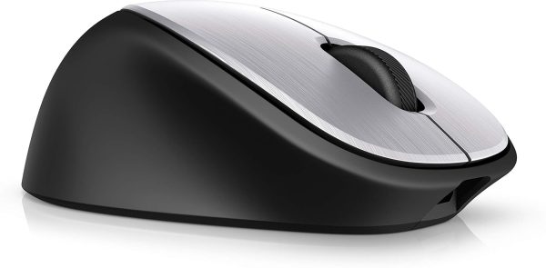 HP Envy 500 Wireless Rechargeable Mouse with Adjustable 800/1200/1600 DPI Settings and Micro USB Laser Sensor, Long Battery Life Last Upto 11 Weeks, Aluminum Finish (Grey)