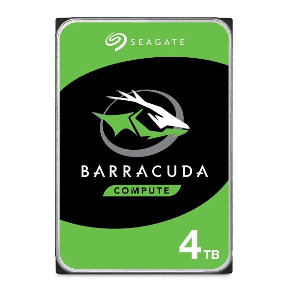 Seagate Barracuda 4 TB Internal SATA Hard Drive HDD 6Gb/s 256MB Cache 3.5 Inches (8.8 cm) for Computer Desktop PC (ST4000DM004)