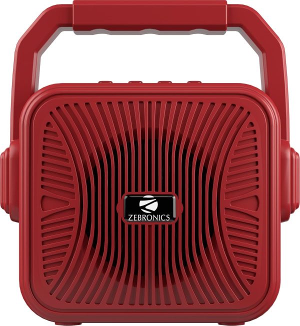 ZEBRONICS Zeb-County 2 Portable Wireless Speaker Supporting Bluetooth v5.0, FM Radio, Call Function, Built-in Rechargeable Battery, USB/Micro SD Card Slot, 3.5mm AUX Input, TWS (Red)