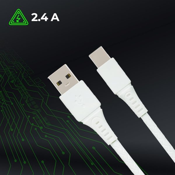 ZEBRONICS TU240P USB - Type C Cable, 18 Watts, Rapid Charging, Charge & Sync, 1 Meter| Samsung | OnePlus | Xiaomi | Realme | Oppo