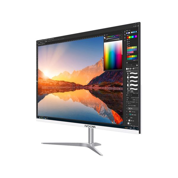 iVOOMi 27" (68.58cm) Frameless Flat LED Monitor | BIS Approved | FHD 1080 | IPS Panel |100 HZ | Wall Mountable | VGA,HDMI,Ultra Slim Bezel | inbuilt Speaker |16.7 Colors | 3 Year Warranty